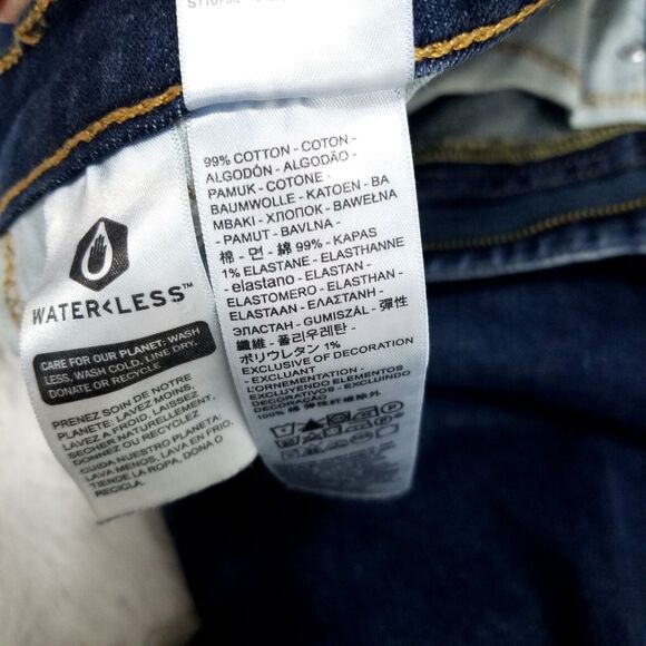 Levis jeans Mens 31×30 Blue 514 Straight Denim Relaxed Dark Wash - Picture 11 of 12